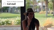 (A still from a TikTok video posted by Sophia Umansky showing Richards calling her ex-husband (Image via TikTok/@sophiaumansky)